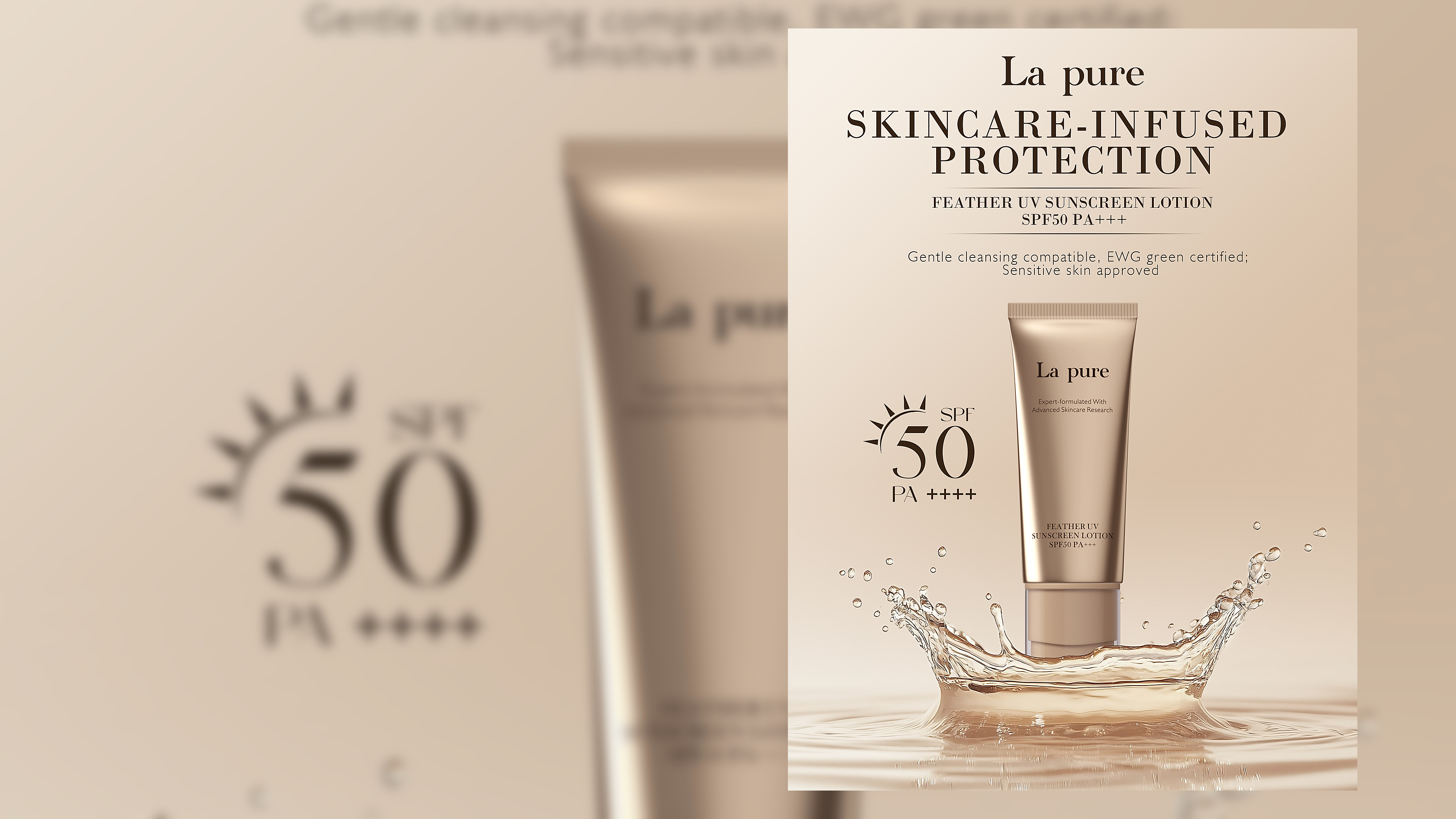 Feather UV Sunscreen Lotion SPF50 PA+++